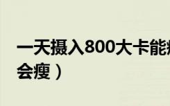 一天摄入800大卡能瘦吗（一天摄入800热量会瘦）
