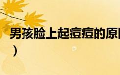 男孩脸上起痘痘的原因及祛痘方法（祛痘方法）