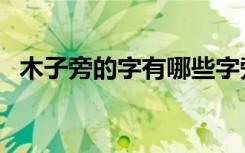 木子旁的字有哪些字旁的字（木子旁的字）