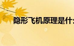 隐形飞机原理是什么（隐形飞机原理）