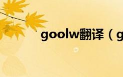 goolw翻译（goole英语翻译）