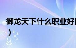 御龙天下什么职业好用（御龙天下什么职业好）