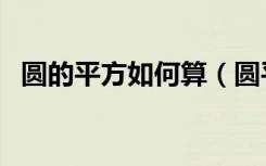 圆的平方如何算（圆平方怎么算面积公式）