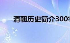 清朝历史简介300字（清朝历史简介）