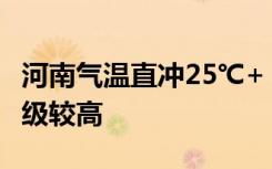 河南气温直冲25℃+，大风频频，森林火险等级较高