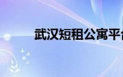 武汉短租公寓平台（武汉短租房）