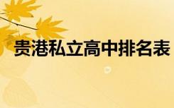 贵港私立高中排名表（贵港私立高中排名）