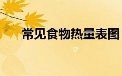 常见食物热量表图（常见食物热量表）