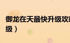 御龙在天最快升级攻略（御龙在天如何快速升级）