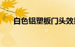 白色铝塑板门头效果图（白色铝塑板）