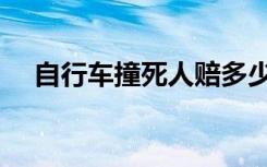 自行车撞死人赔多少钱（自行车撞死人）