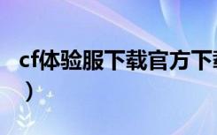 cf体验服下载官方下载（cf体验服黄鱼最新版）