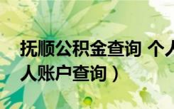 抚顺公积金查询 个人（抚顺市住房公积金个人账户查询）