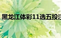 黑龙江体彩11选五投注（黑龙江体彩11选5）