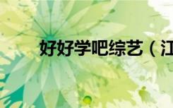 好好学吧综艺（江苏卫视好好学习）