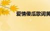 爱情傻瓜歌词黄征（爱情傻瓜）