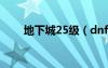 地下城25级（dnf25级用什么人偶）