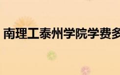 南理工泰州学院学费多少（南理工泰州学院）