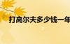 打高尔夫多少钱一年（打高尔夫多少钱）