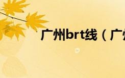 广州brt线（广州brt几点发车）