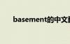 basement的中文翻译（basement）