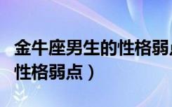 金牛座男生的性格弱点是什么（金牛座男生的性格弱点）