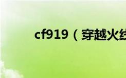 cf919（穿越火线9a91是什么枪）