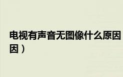 电视有声音无图像什么原因（电视机有声音无图像是什么原因）