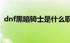 dnf黑暗骑士是什么职业（dnf黑暗骑士吧）