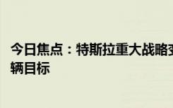 今日焦点：特斯拉重大战略变化：马斯克放弃年交付2000万辆目标