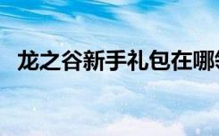 龙之谷新手礼包在哪领（龙之谷新手礼包）