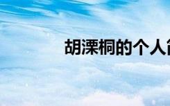 胡溧桐的个人简历（胡溧桐）