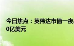 今日焦点：英伟达市值一夜暴增1.35万亿，距苹果仅差1000亿美元