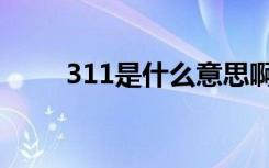 311是什么意思啊（311啥意思啊）