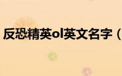 反恐精英ol英文名字（反恐精英online名字）