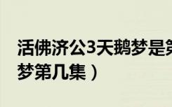 活佛济公3天鹅梦是第多少集（活佛济公天鹅梦第几集）