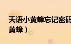 天语小黄蜂忘记密码怎么办?（天语w619小黄蜂）