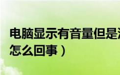 电脑显示有音量但是没有声音（台式机没声音怎么回事）