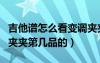 吉他谱怎么看变调夹夹哪（吉他谱怎么看变调夹夹第几品的）