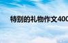 特别的礼物作文400字 特别的礼物作文