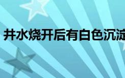 井水烧开后有白色沉淀物是什么原因（井水）