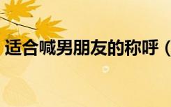 适合喊男朋友的称呼（适合叫男朋友的昵称）