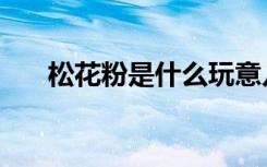 松花粉是什么玩意儿（松花粉是什么）