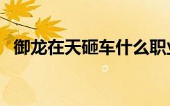 御龙在天砸车什么职业好（御龙在天砸车）