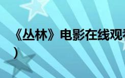 《丛林》电影在线观看完整版（丛林在线观看）