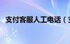 支付客服人工电话（支付宝客户服务电话）