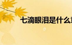 七滴眼泪是什么意思（七滴眼泪）