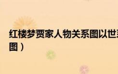 红楼梦贾家人物关系图以世系为主题（红楼梦贾家人物关系图）