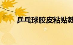 乒乓球胶皮粘贴教程（乒乓球胶皮）