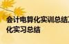 会计电算化实训总结万能版2000字 会计电算化实习总结